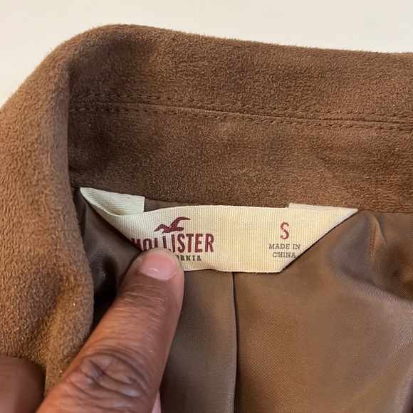 Hollister fringe faux suede crop jacket size small - Picture 8 of 13